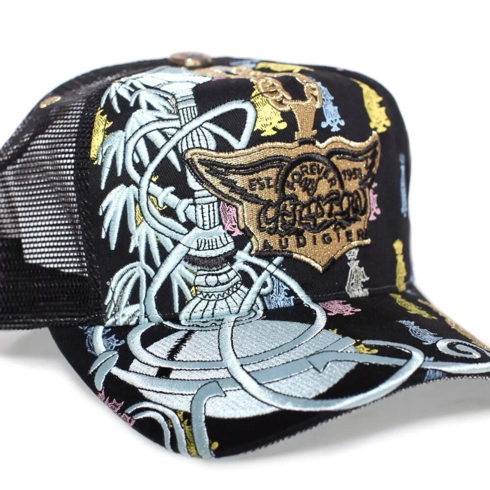 Y2K Christian Audigier Hookah Shishah Retro Vintage Authentic hats Unisex Adult